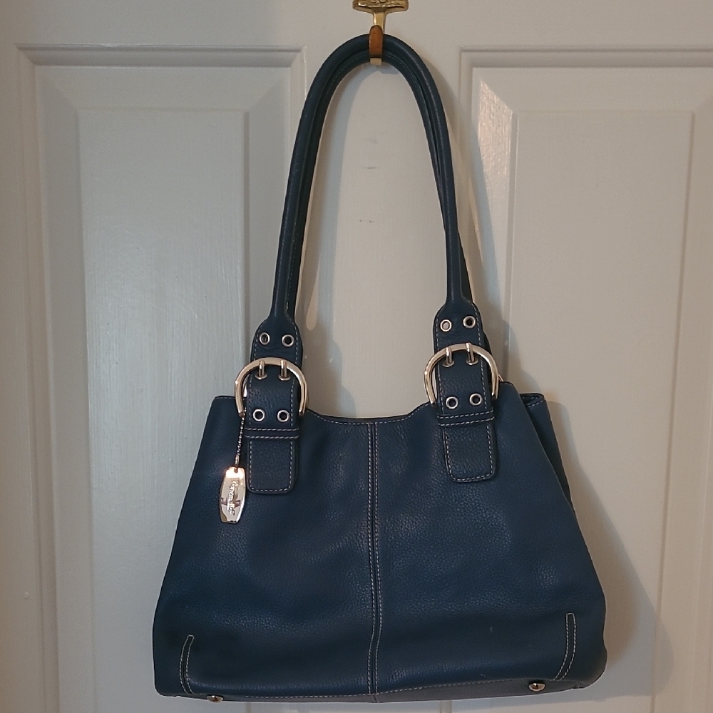 Tignanello Blue Handbag